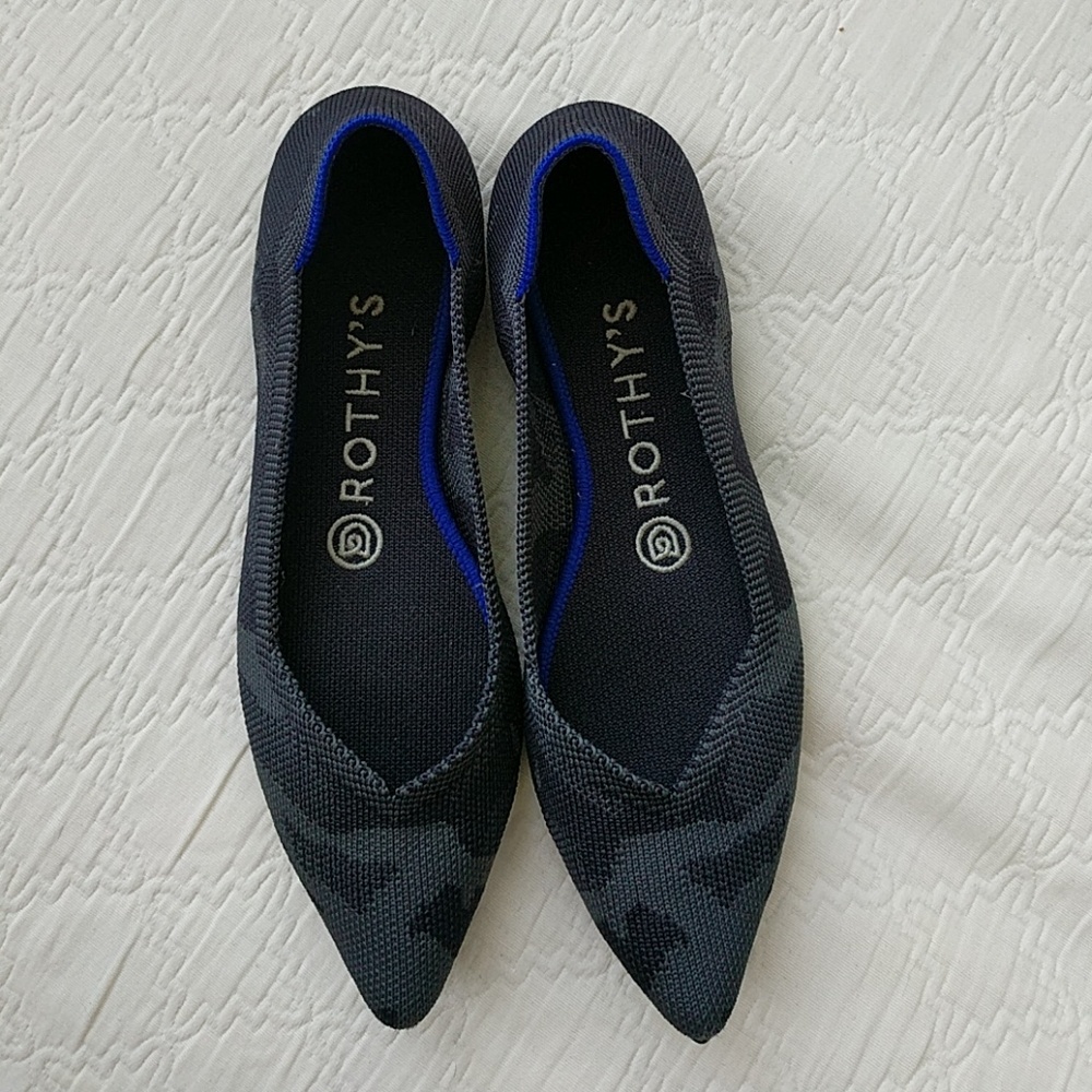 Rothys The Point flats in Dark Camo
